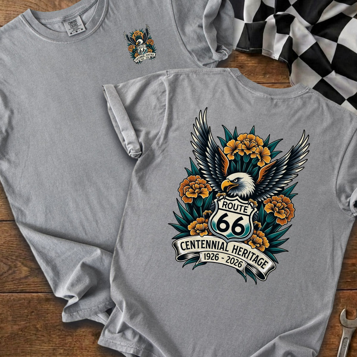 Grey | Left Chest + Back