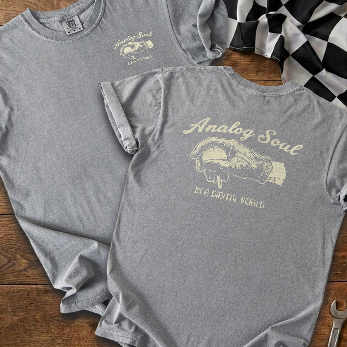 Grey | Left Chest + Back