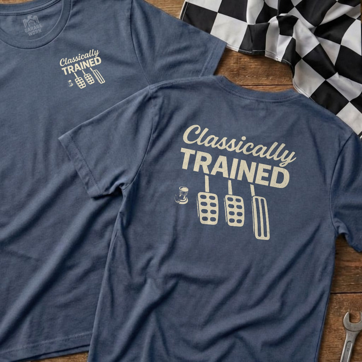 Heather Indigo | Left Chest + Back