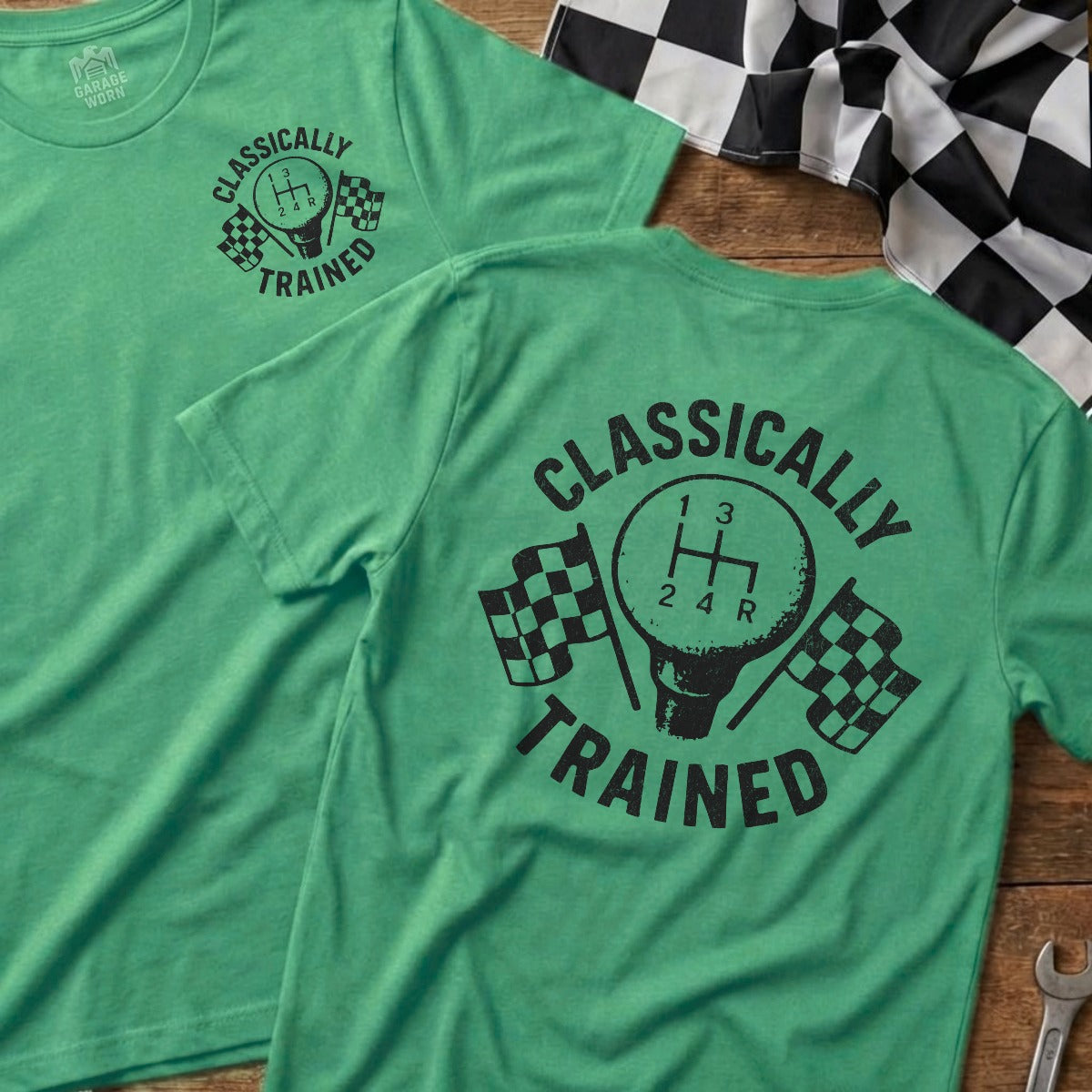 Heather Irish Green | Left Chest + Back