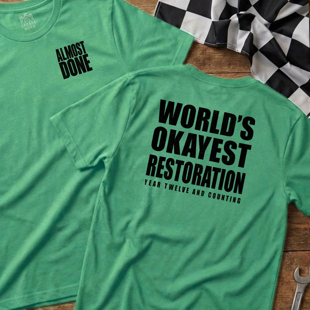 Heather Irish Green | Left Chest + Back (refreshed)