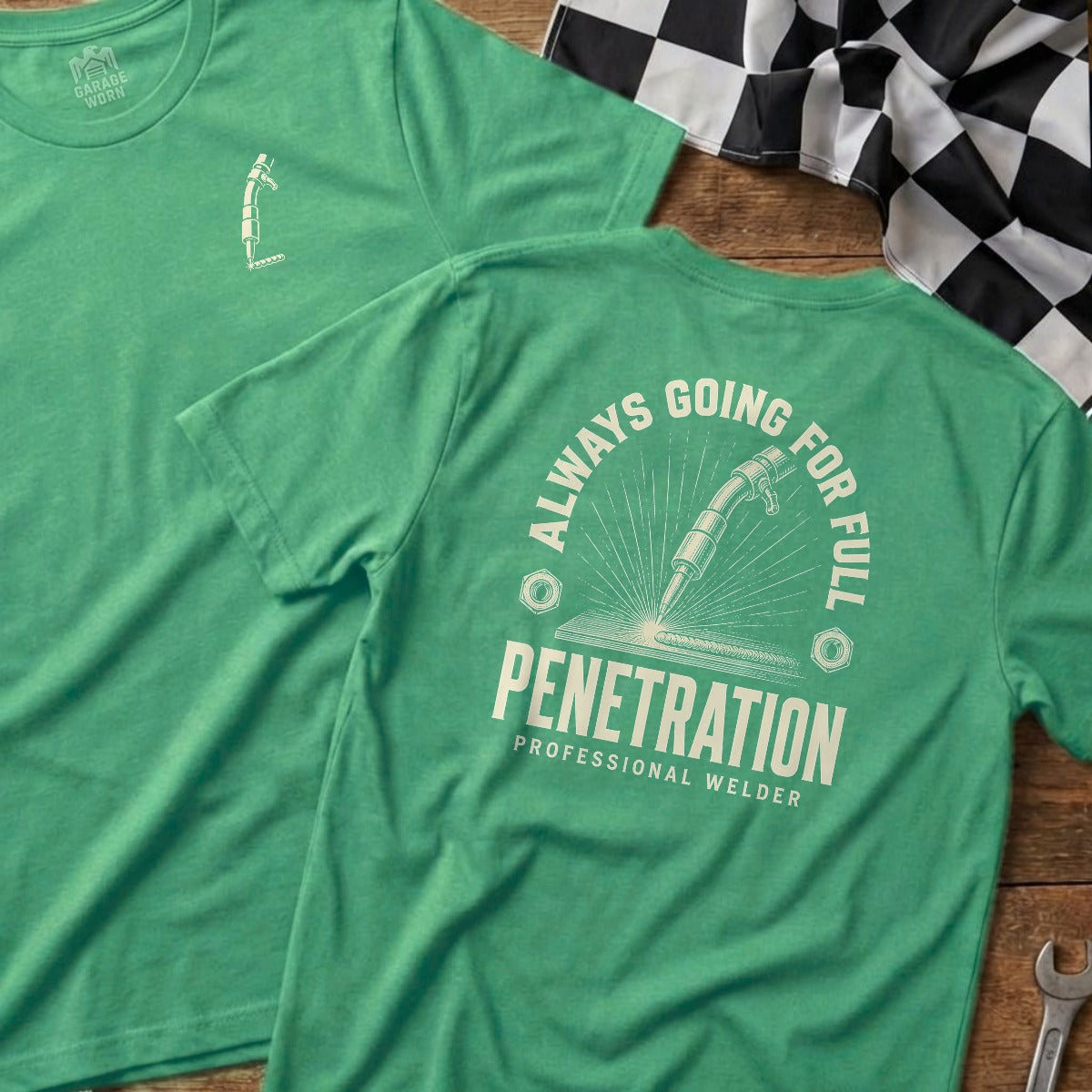 Heather Irish Green | Left Chest + Back (refreshed)