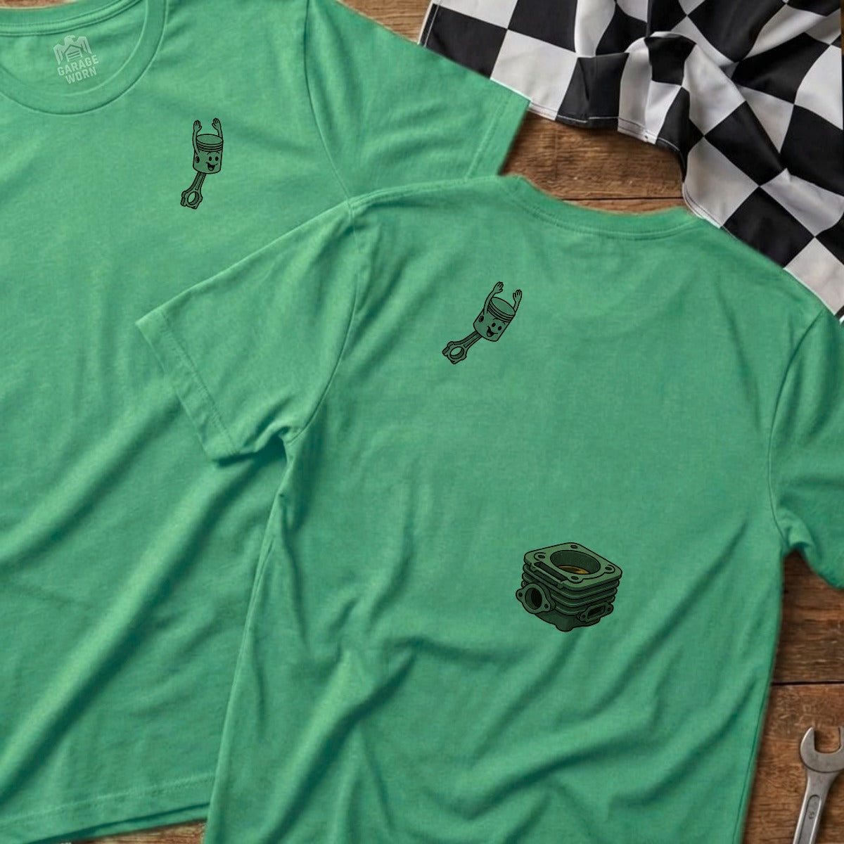 Heather Irish Green | Left Chest + Back (refreshed)