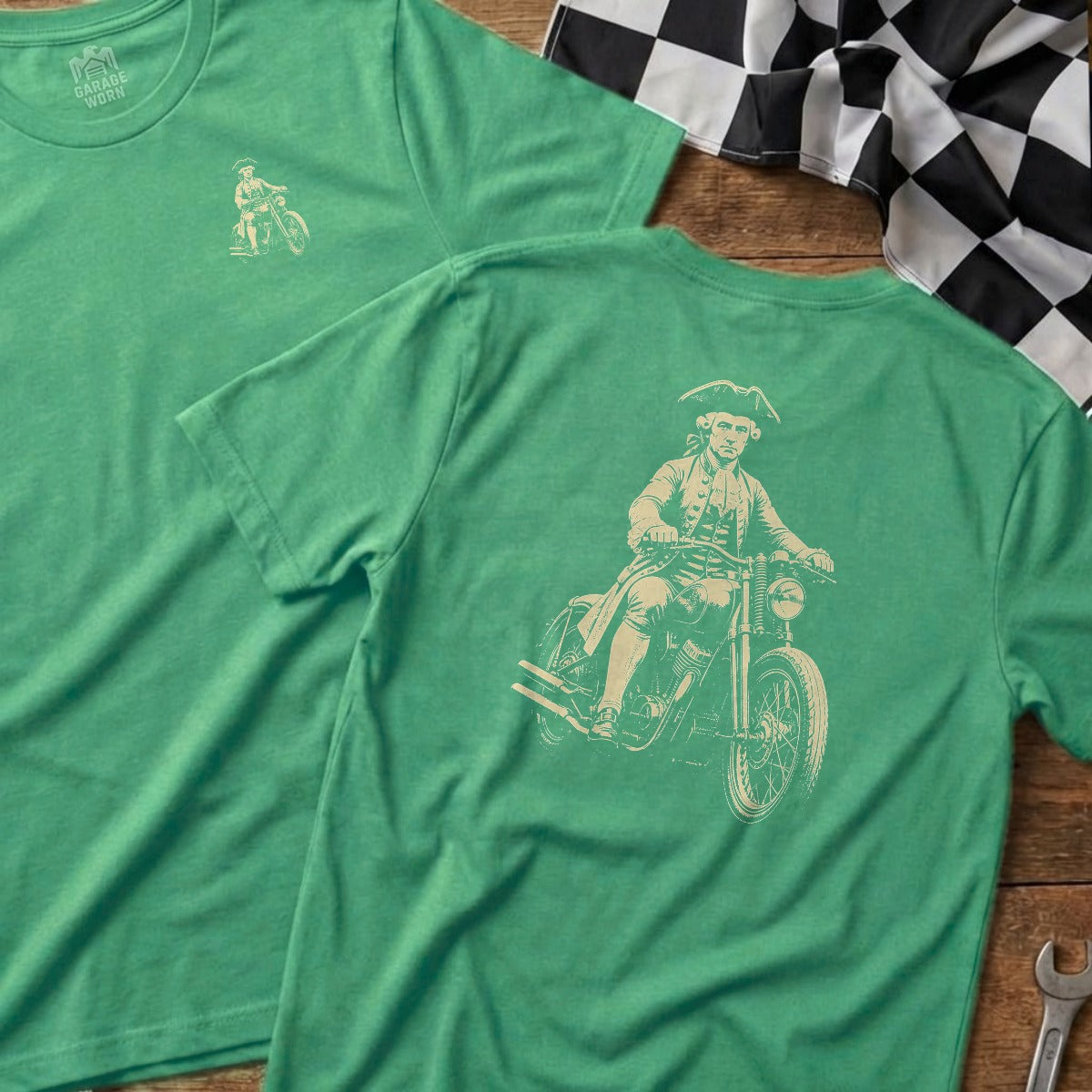 Heather Irish Green | Left Chest + Back (refreshed)