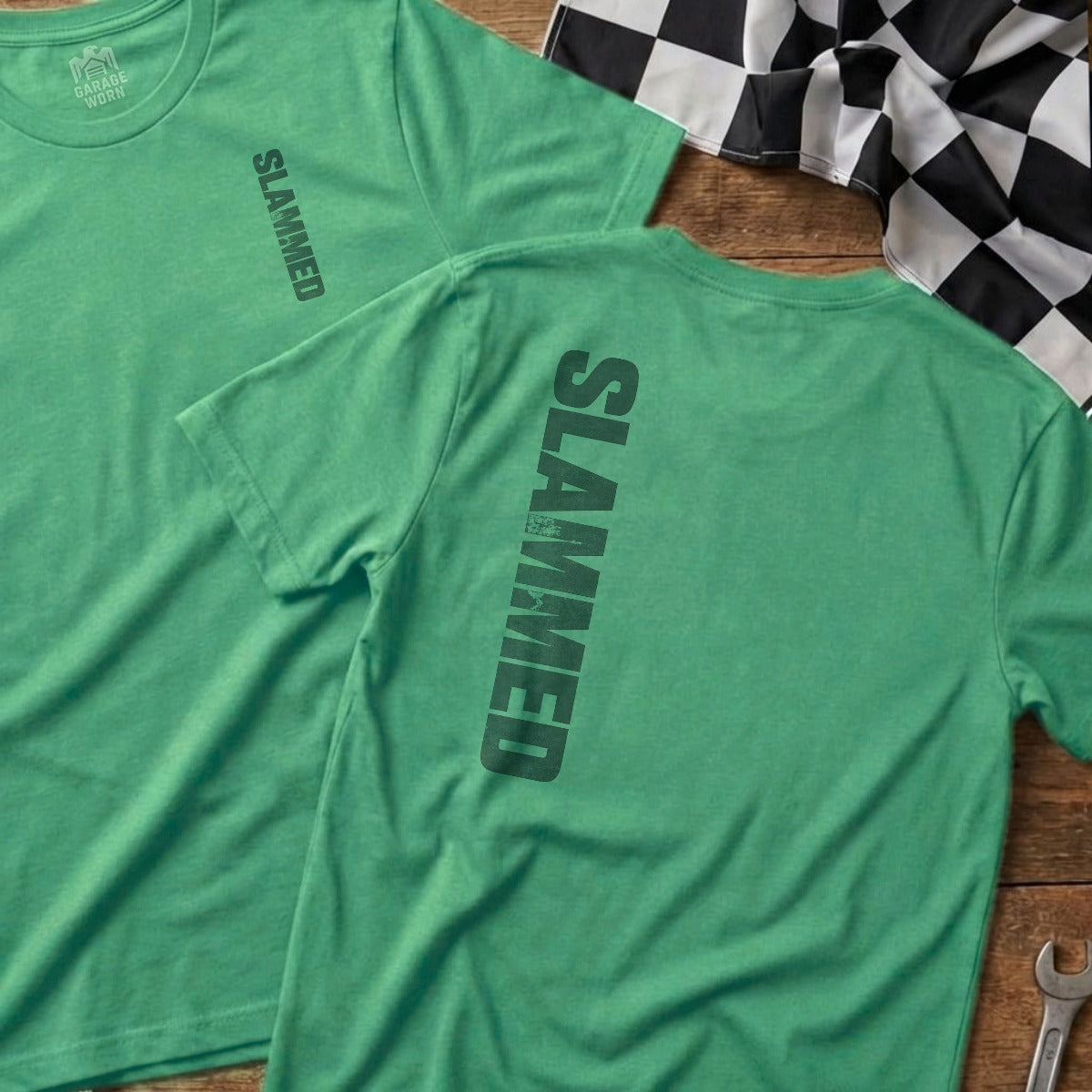 Heather Irish Green | Left Chest + Back (refreshed)
