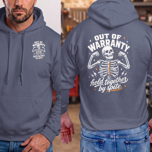 Heather Navy | Left Chest + Back