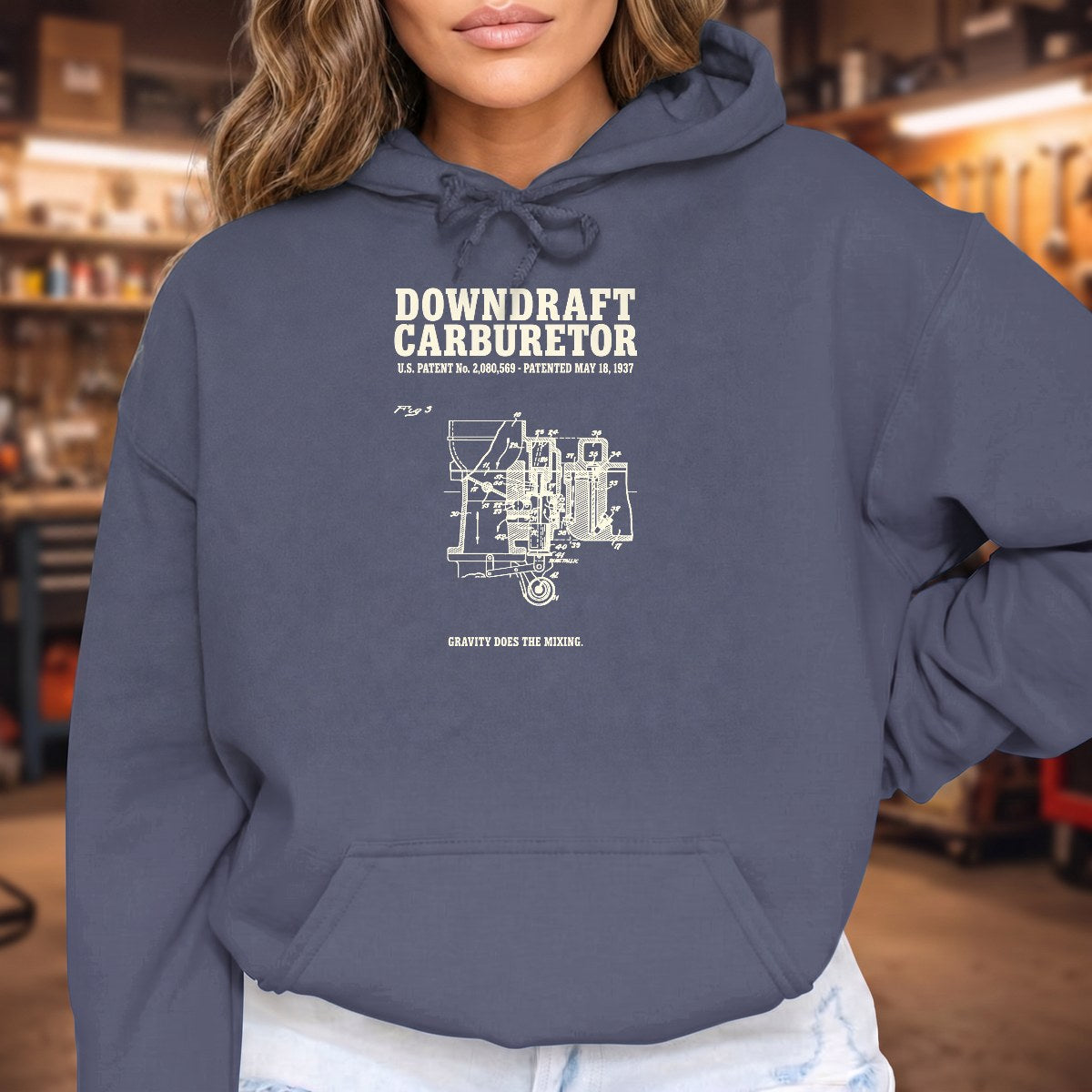 Heather Navy | Front