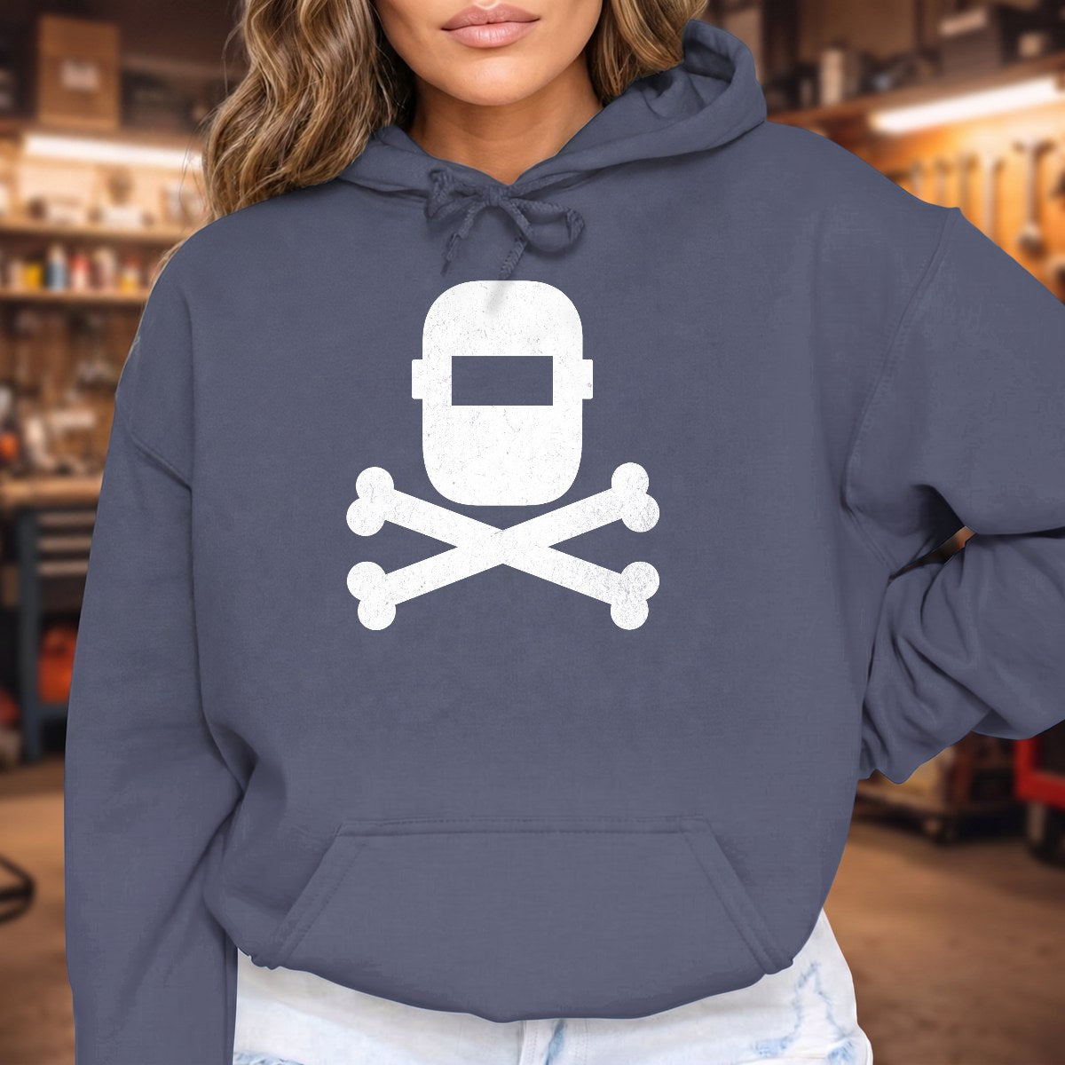 Heather Navy | Front