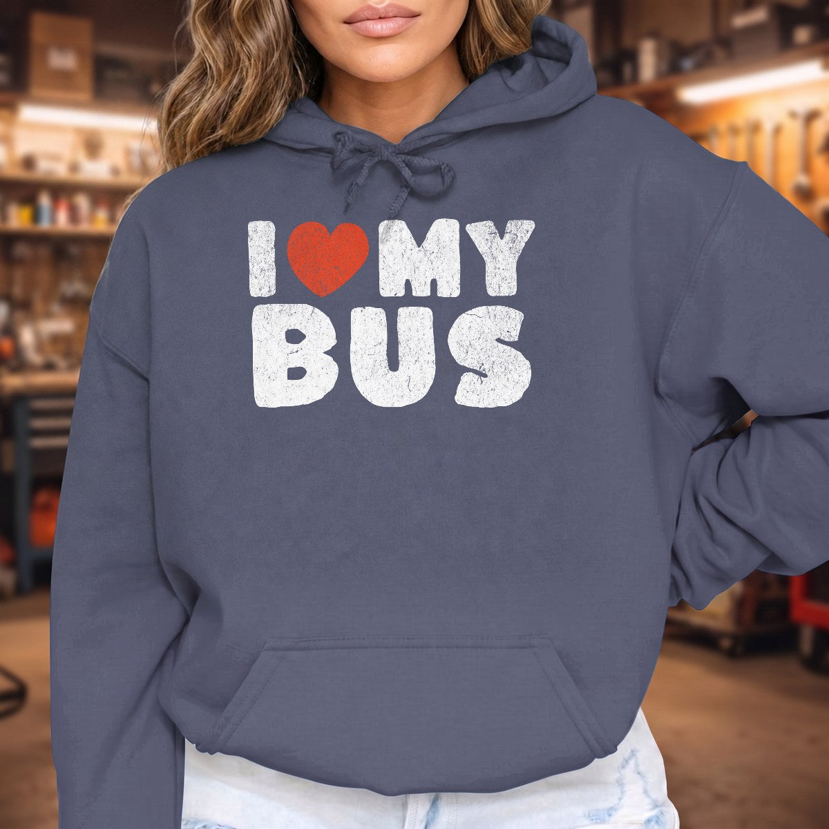 Heather Navy | Front