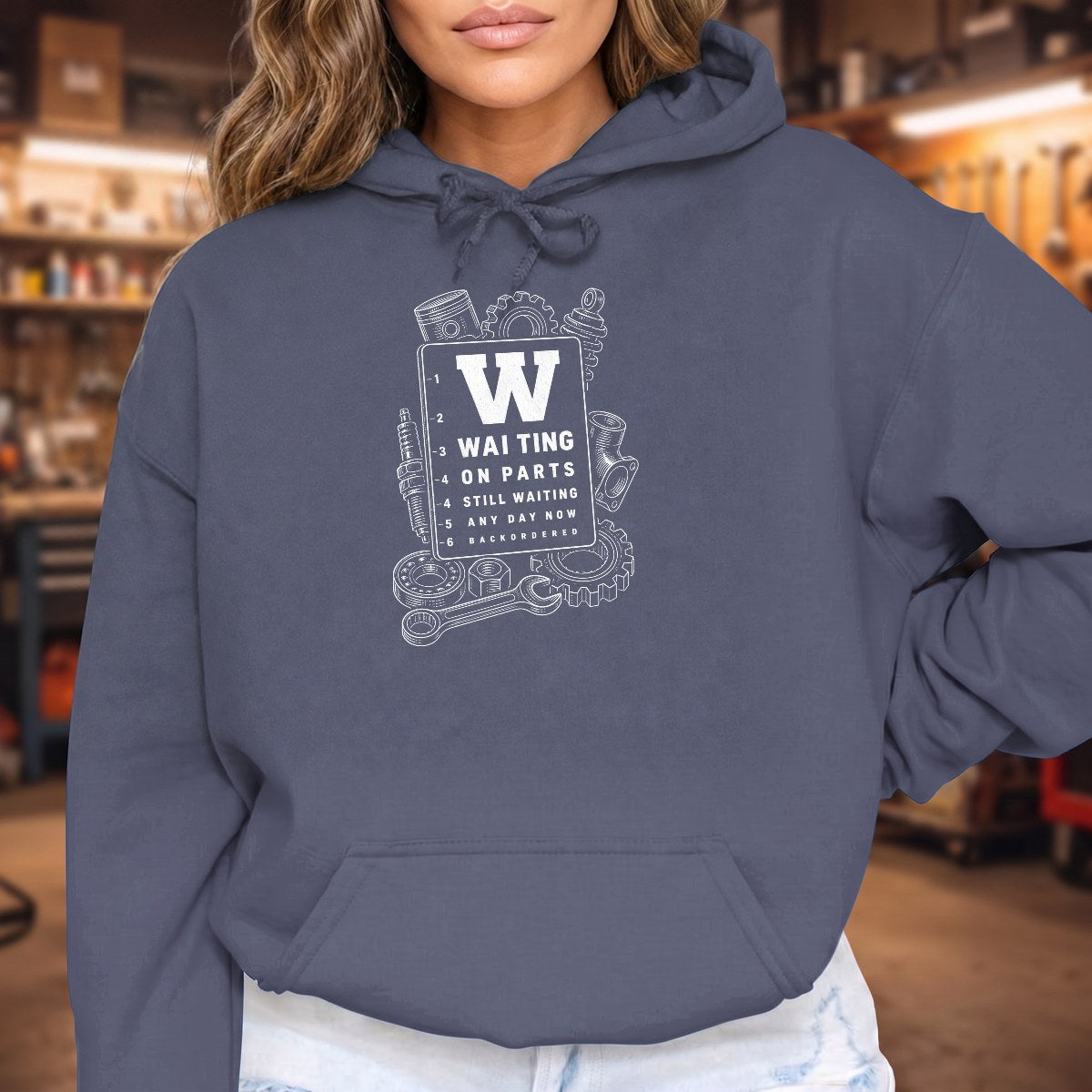 Heather Navy | Front