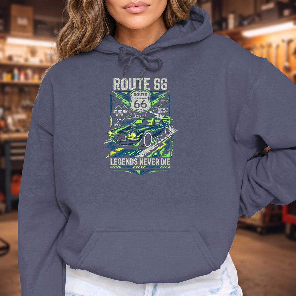 Heather Navy | Front