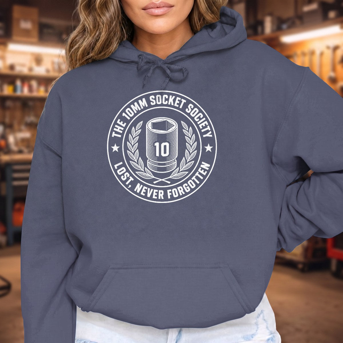 Heather Navy | Front