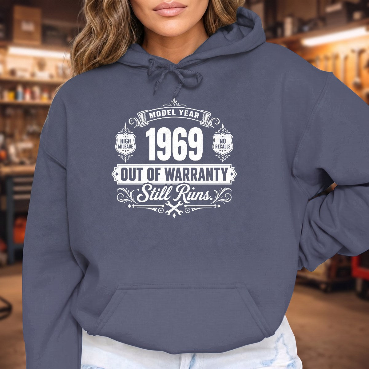 Heather Navy | Front