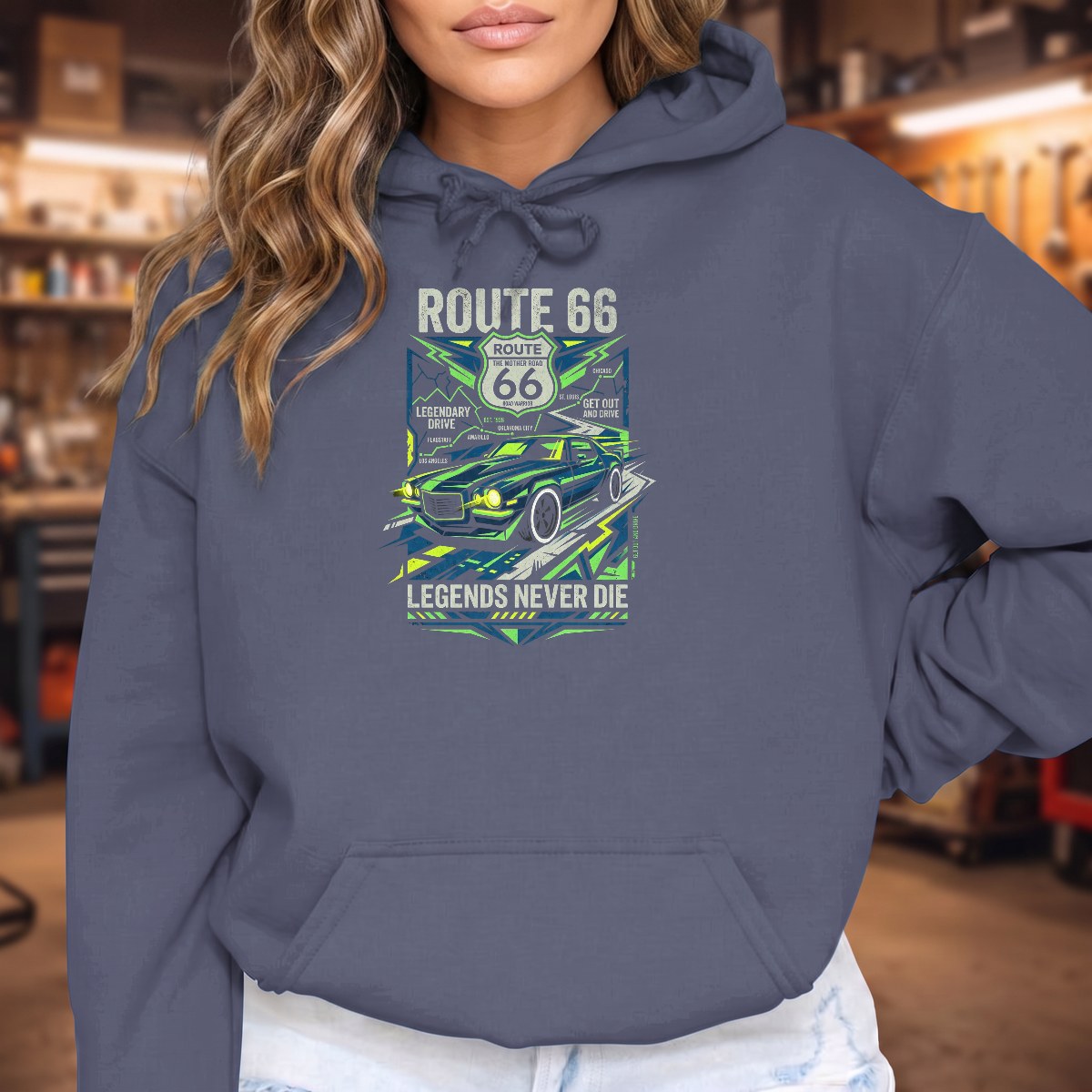 Heather Navy | Front
