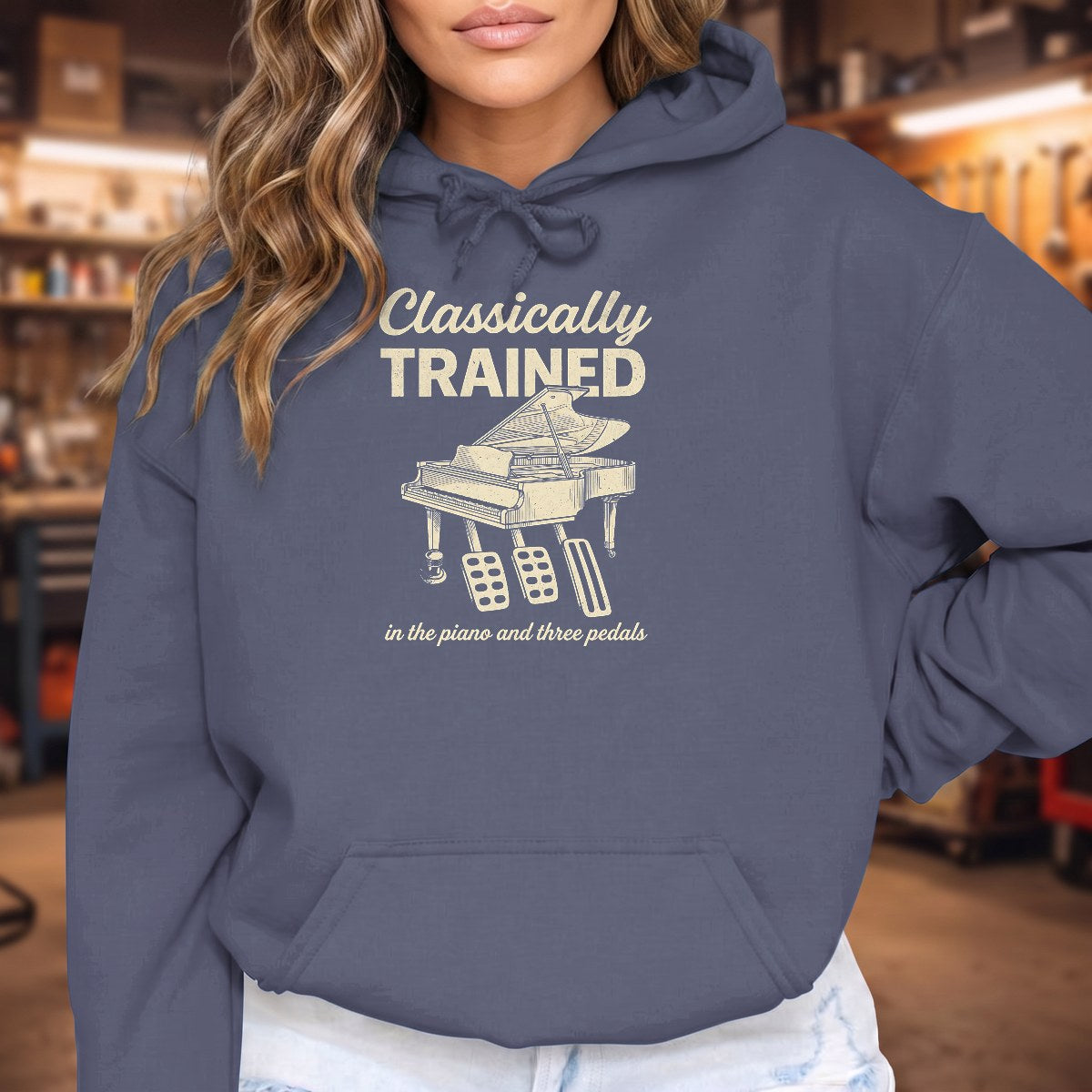 Heather Navy | Front
