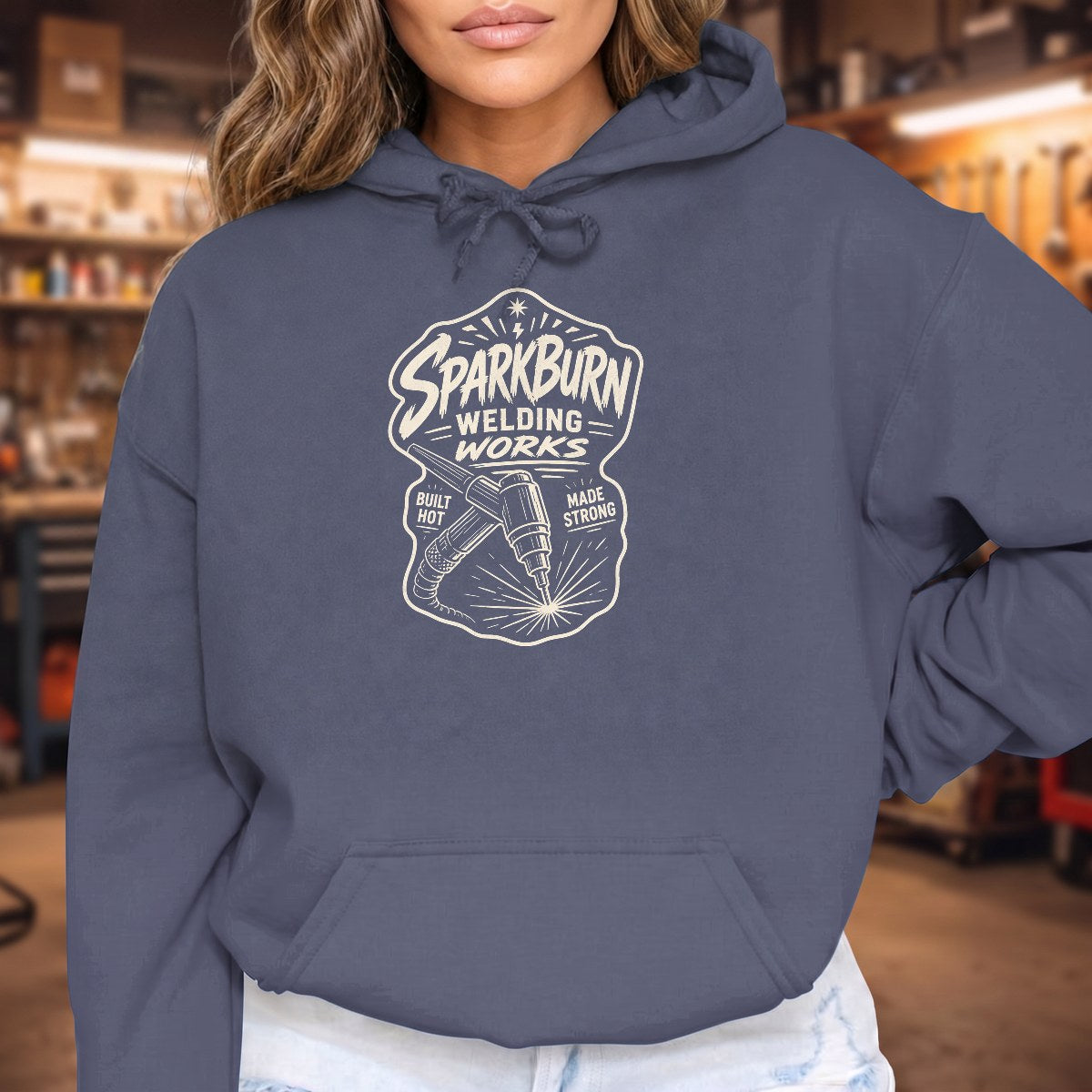 Heather Navy | Front