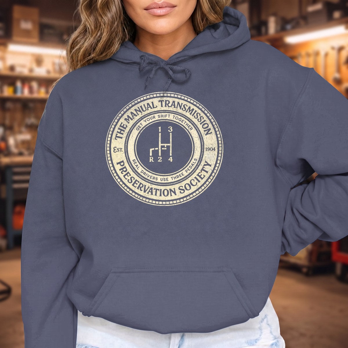 Heather Navy | Front