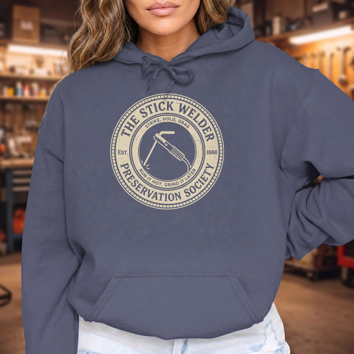 Heather Navy | Front