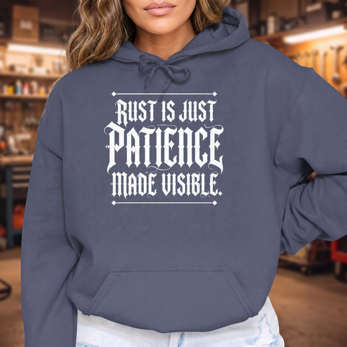 Heather Navy | Front