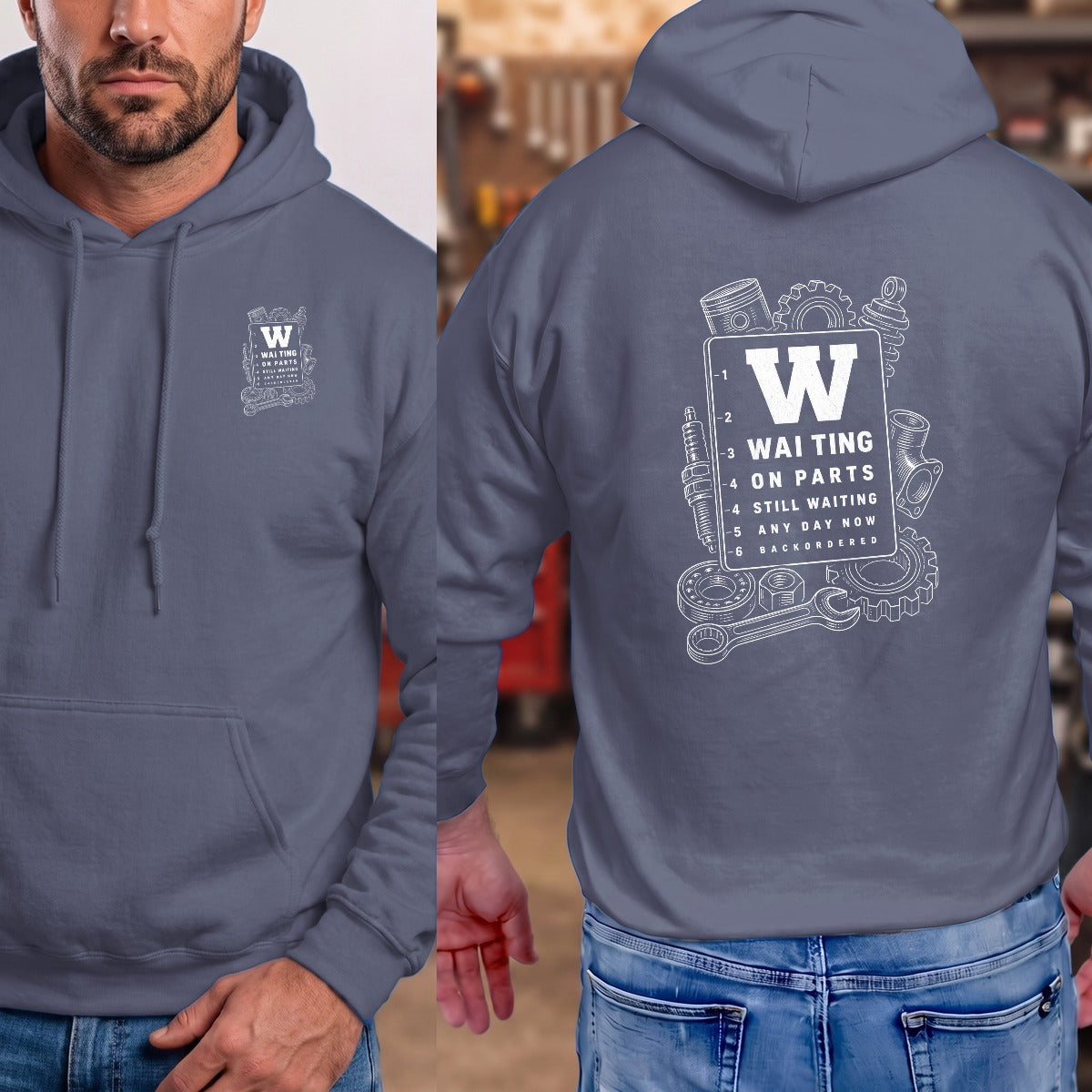 Heather Navy | Left Chest + Back (refreshed)