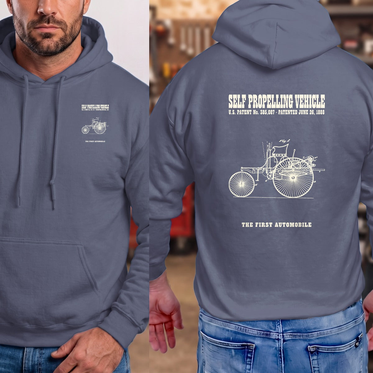 Heather Navy | Left Chest + Back (refreshed)
