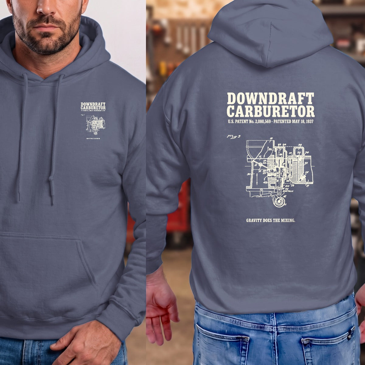 Heather Navy | Left Chest + Back (refreshed)
