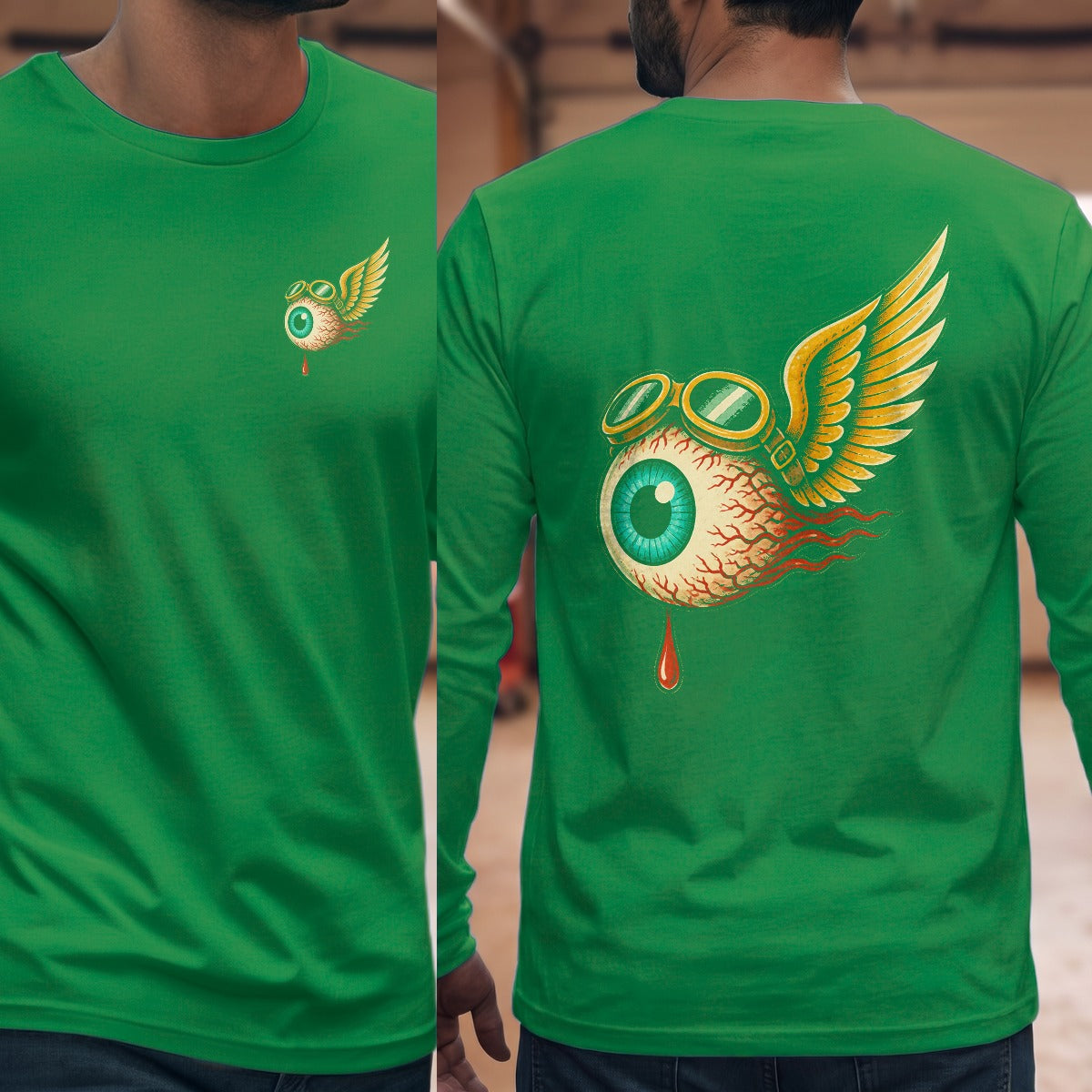 Irish Green | Left Chest + Back