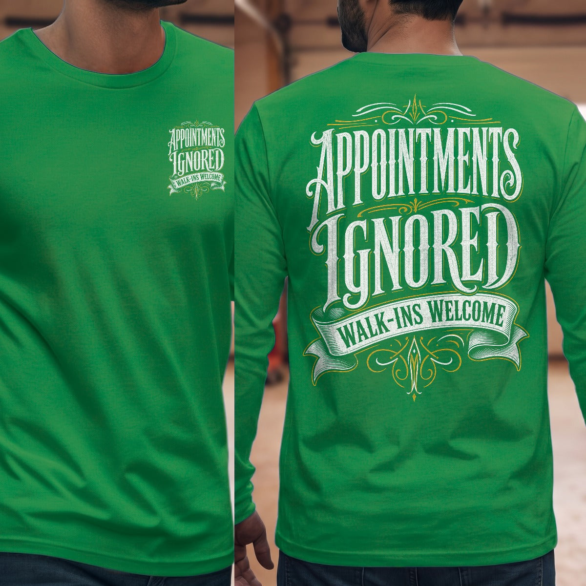 Irish Green | Front & Back