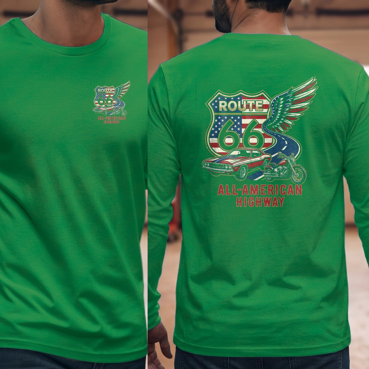 Irish Green | Left Chest + Back
