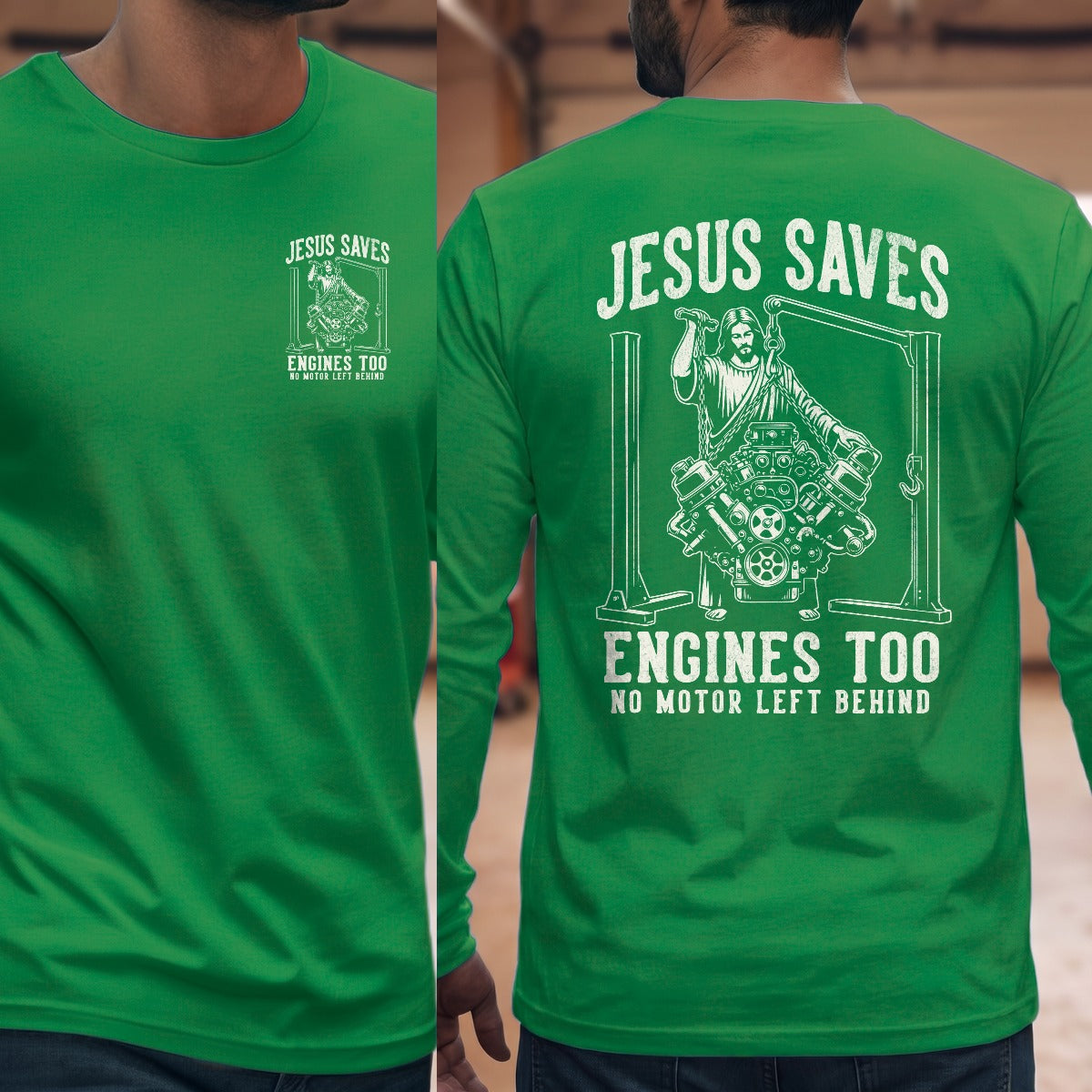Irish Green | Left Chest + Back