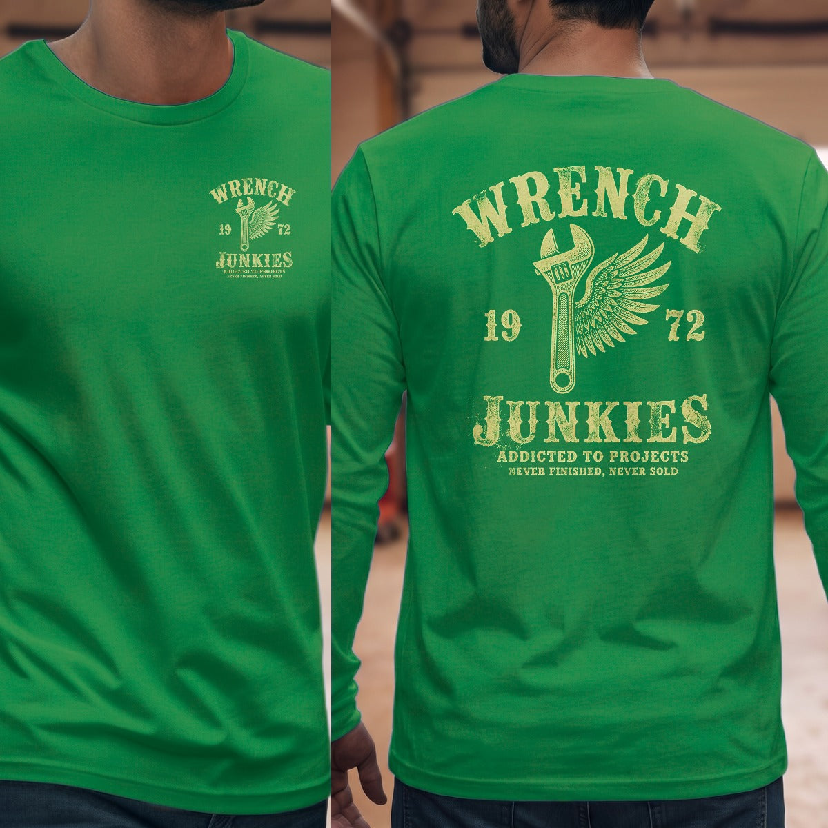 Irish Green | Left Chest + Back