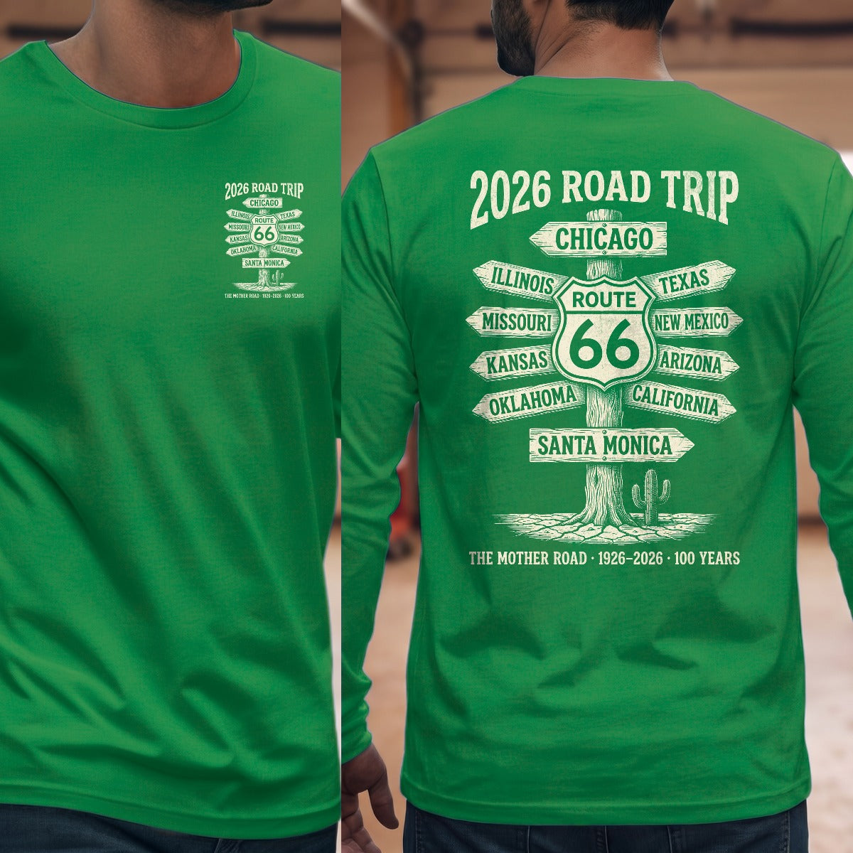 Irish Green | Left Chest + Back
