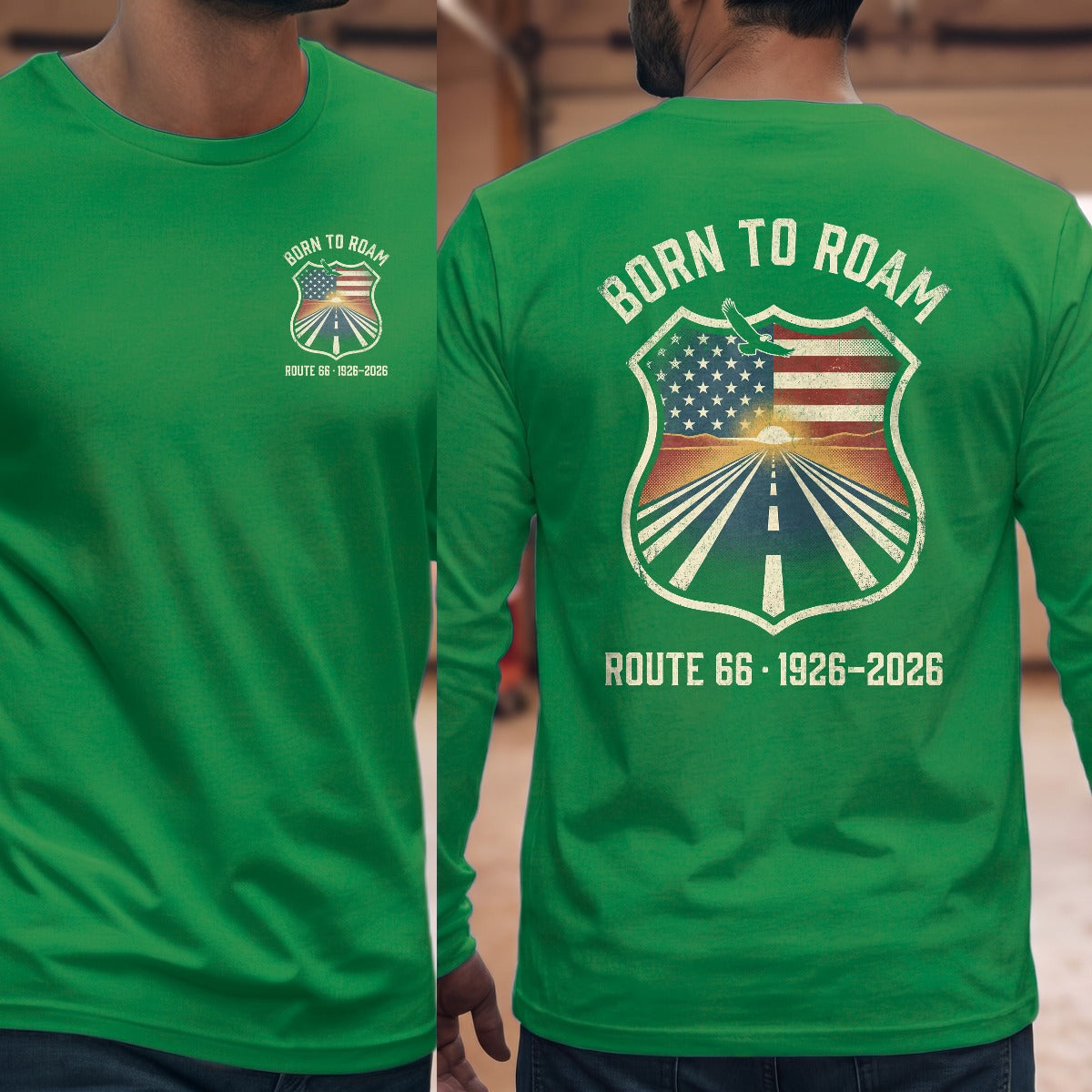 Irish Green | Left Chest + Back