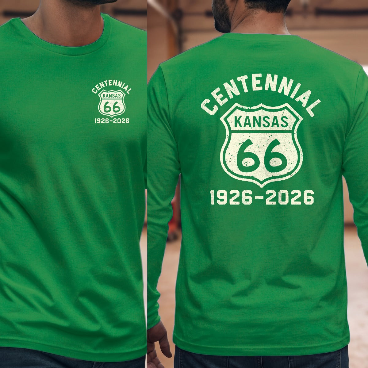 Irish Green | Left Chest + Back