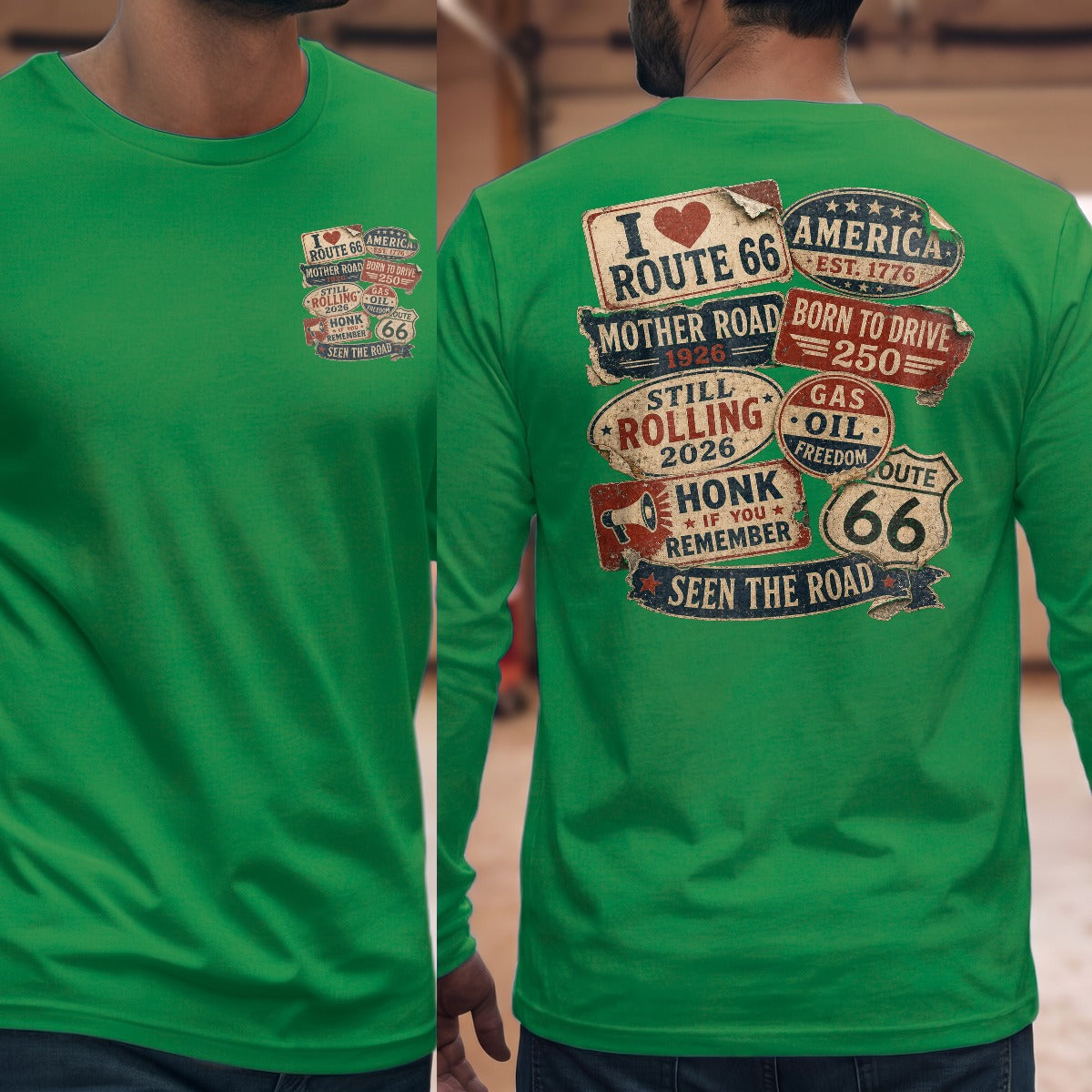 Irish Green | Front & Back