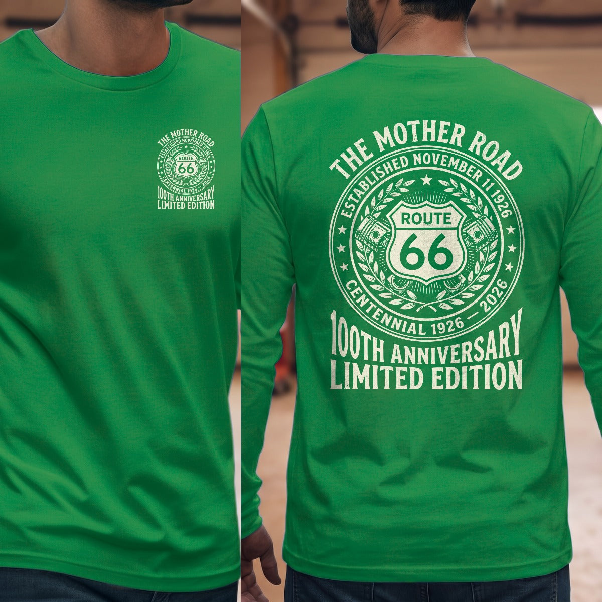 Irish Green | Left Chest + Back