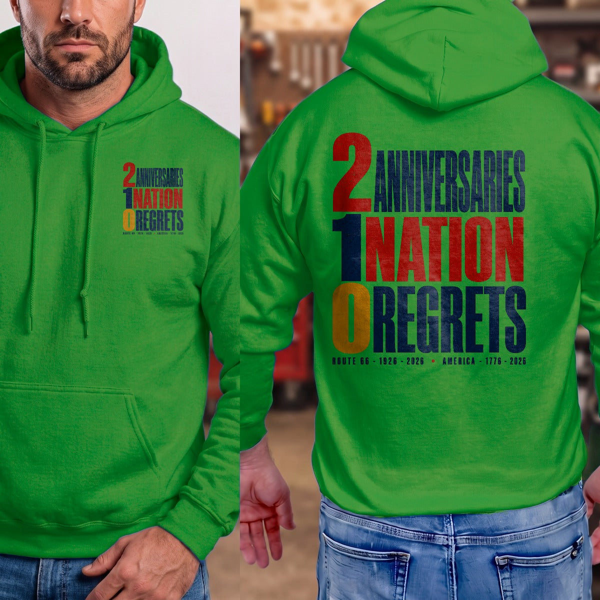 Irish Green | Front & Back