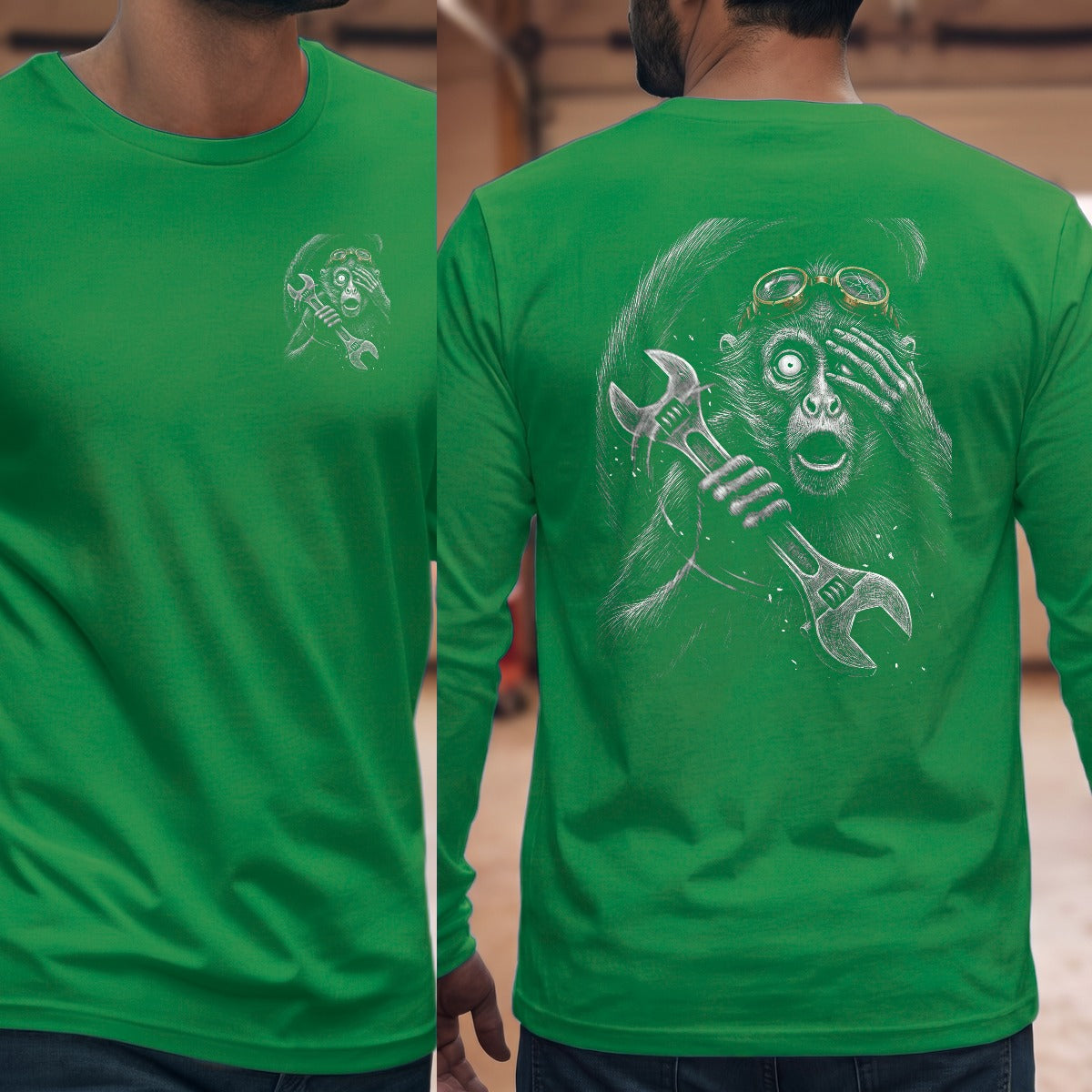 Irish Green | Left Chest + Back