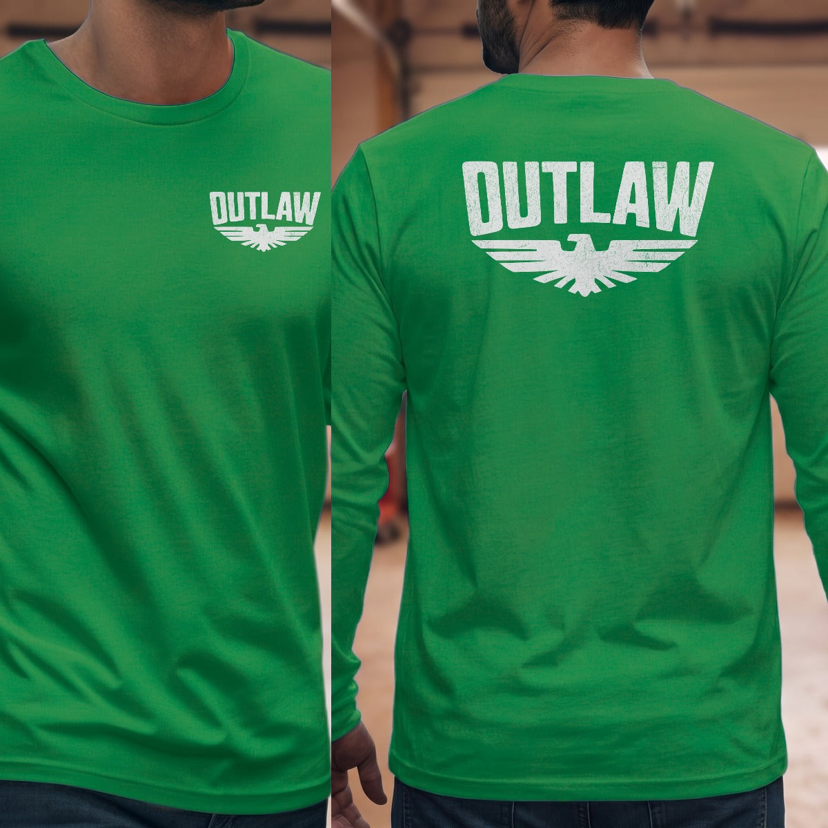 Irish Green | Left Chest + Back