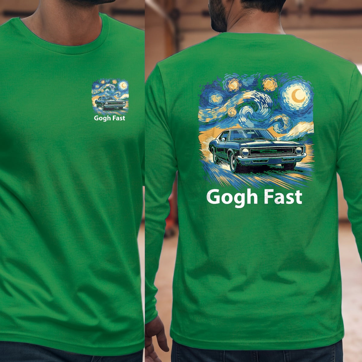 Irish Green | Left Chest + Back