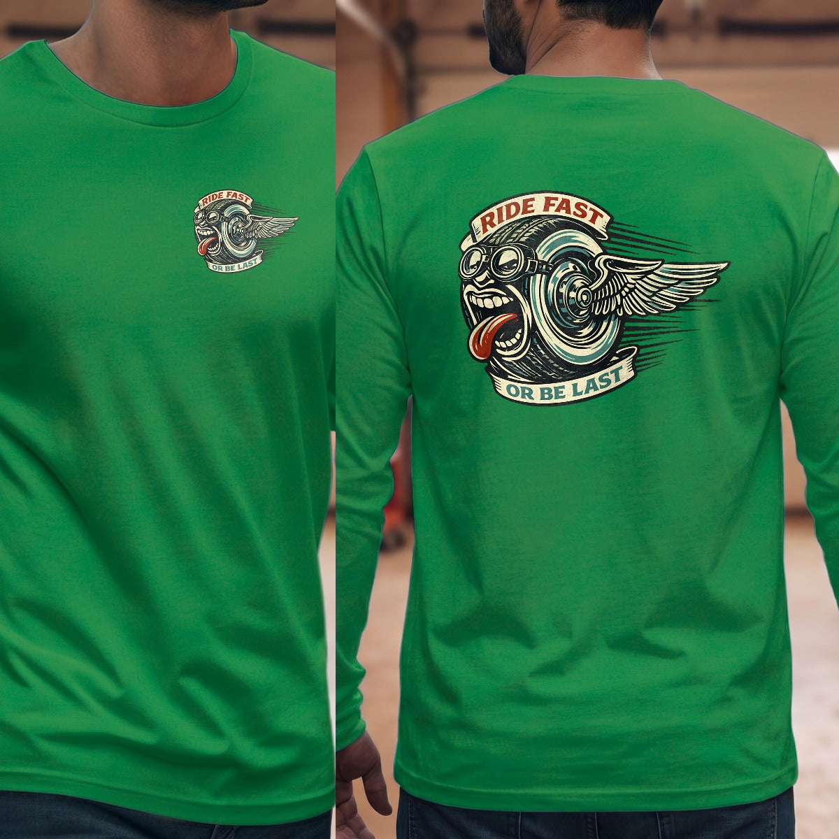 Irish Green | Left Chest + Back