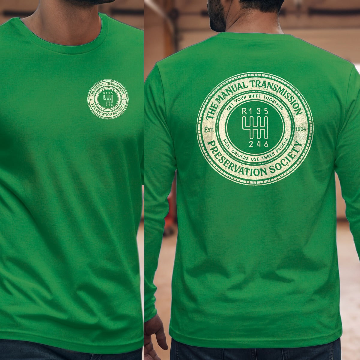 Irish Green | Left Chest + Back