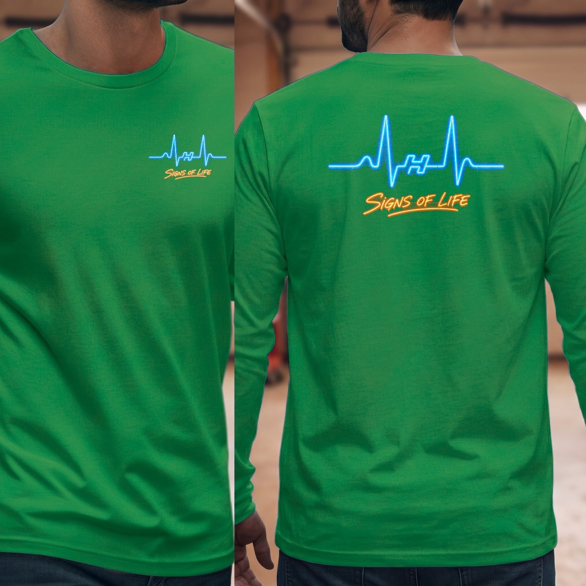 Irish Green | Left Chest + Back