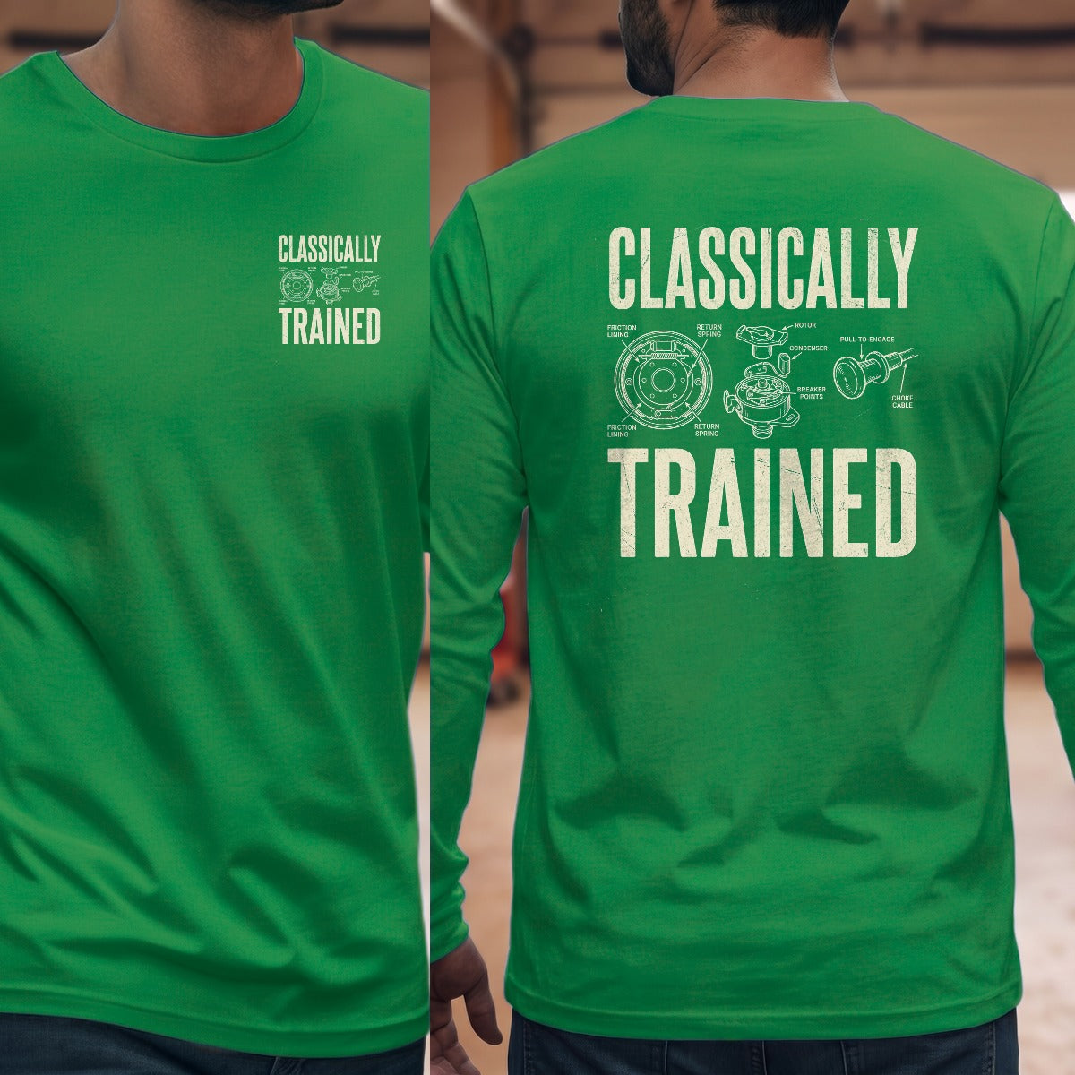 Irish Green | Left Chest + Back