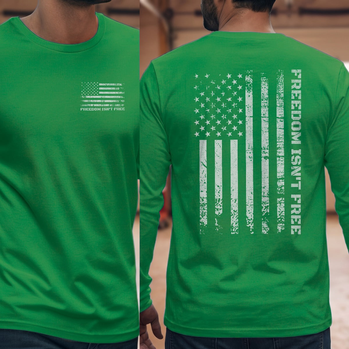 Irish Green | Left Chest + Back
