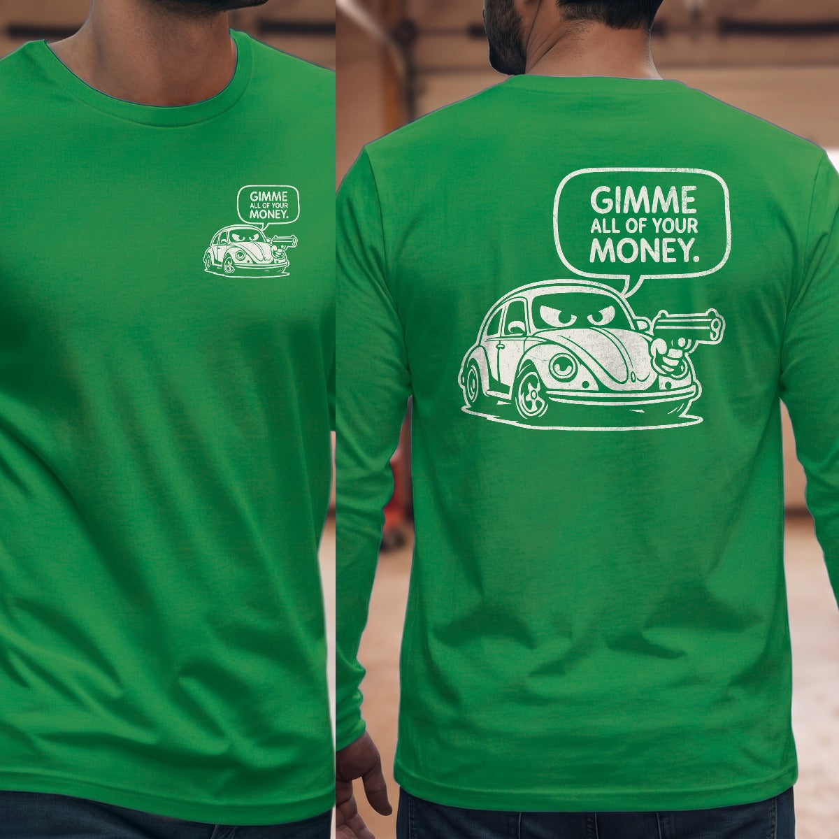 Irish Green | Left Chest + Back