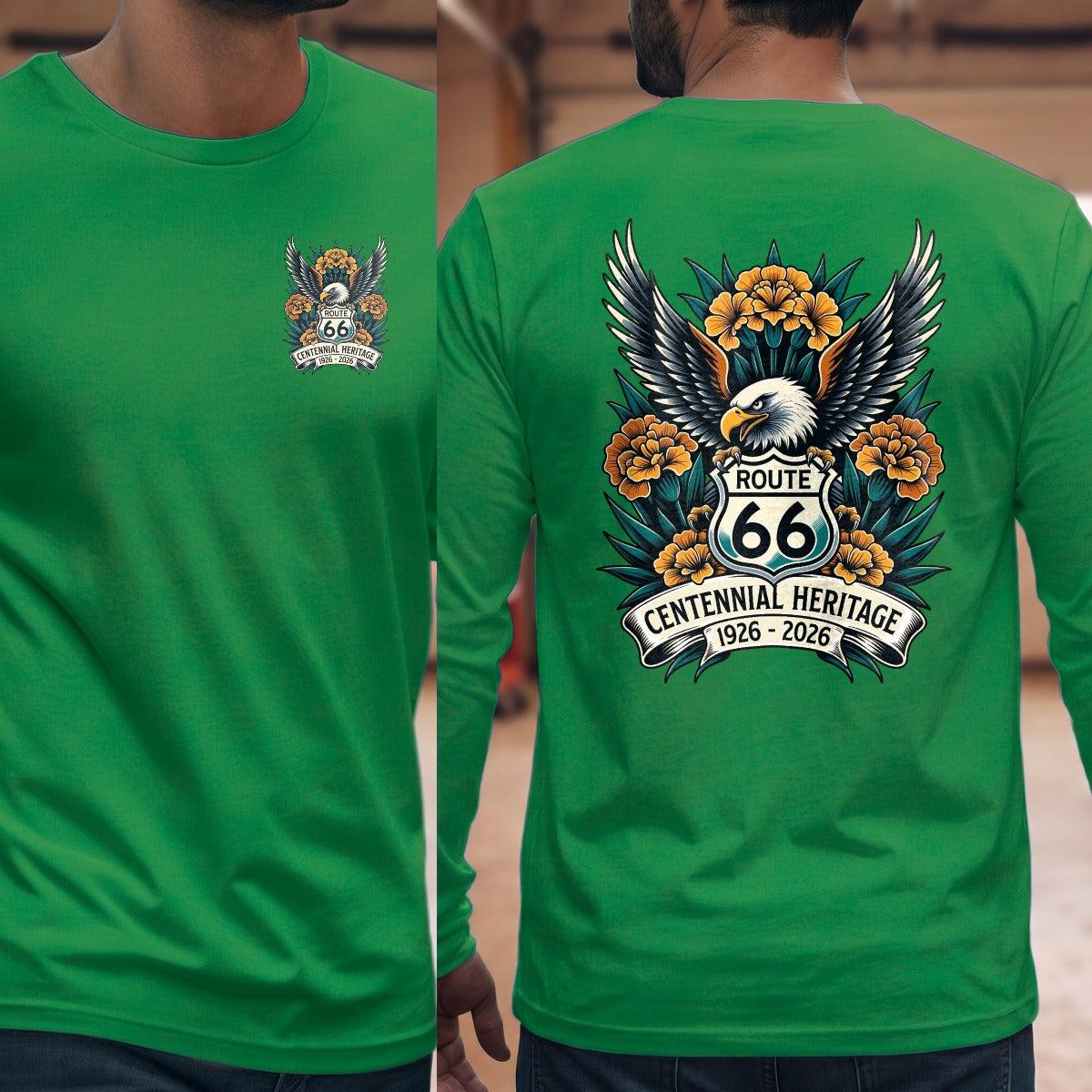 Irish Green | Left Chest + Back