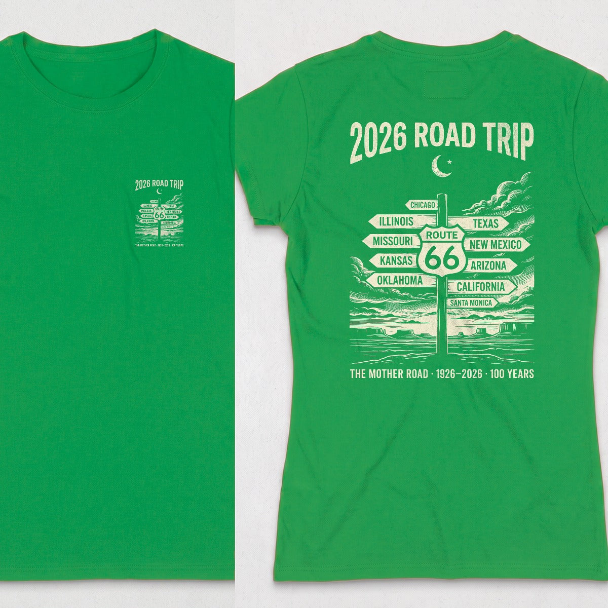 Irish Green | Front & Back