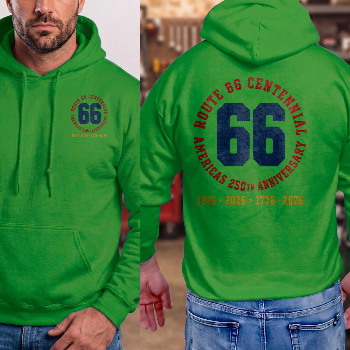Irish Green | Front & Back
