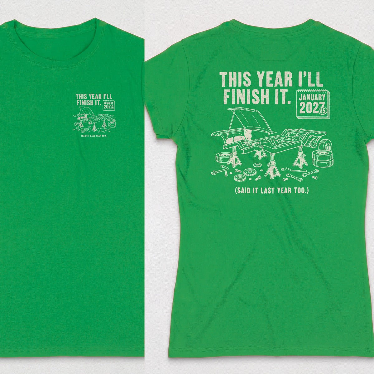 Irish Green | Left Chest + Back